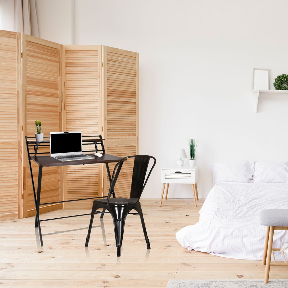 Produktabbildung Nr. 9: Bureau / table de travail hjh OFFICE EASY CLAP 92 x 84, noyer / noir