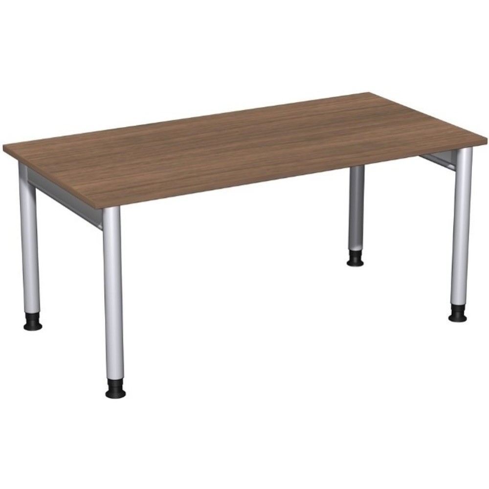 Produktabbildung Nr. 1: Bureau Profi, bâti à 4 pieds, réglable en hauteur, l x P 1 600 x 800 mm, noyer