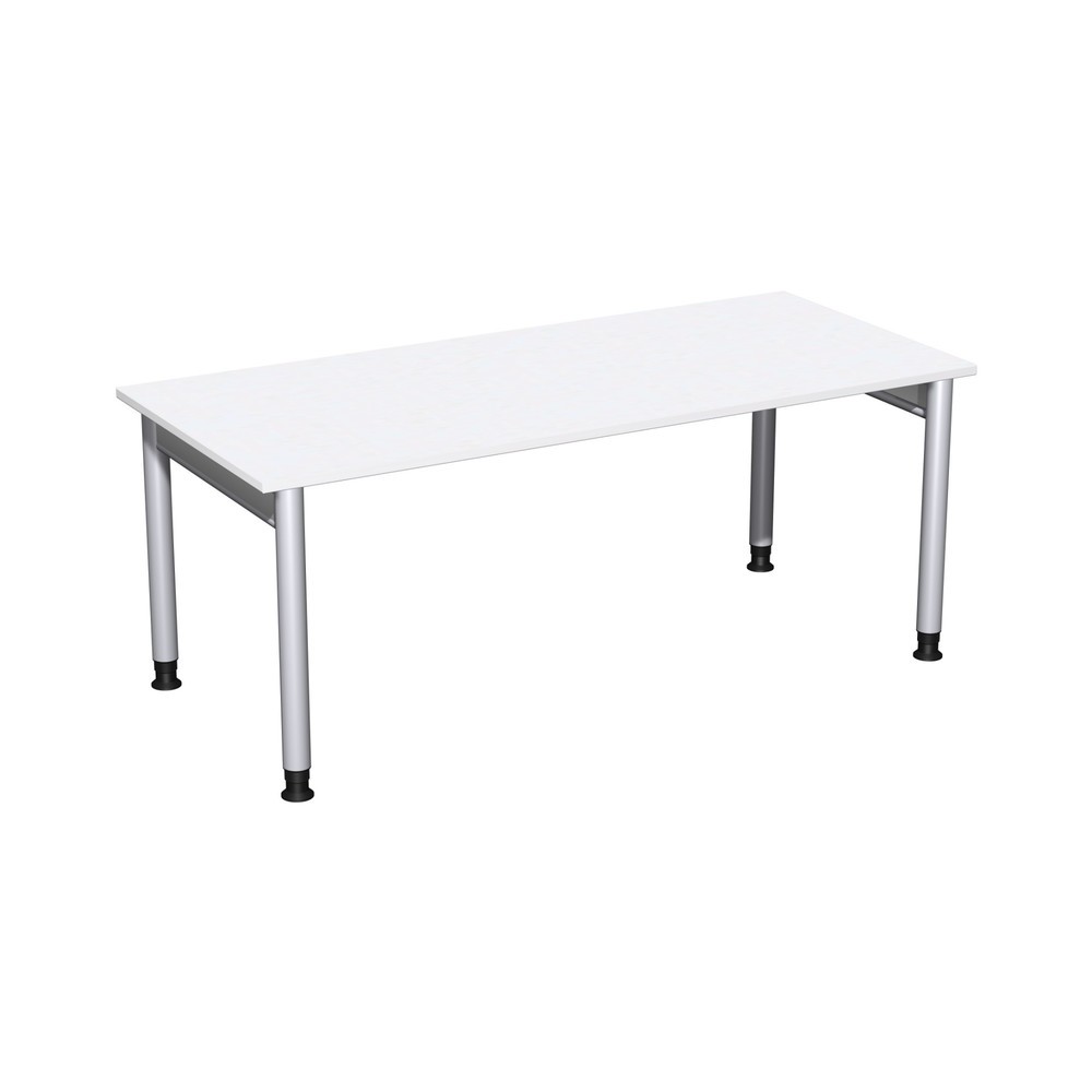 Illustration du produit: Bureau Profi, bâti à 4 pieds, réglable en hauteur, l x P 1 800 x 800 mm, blanc