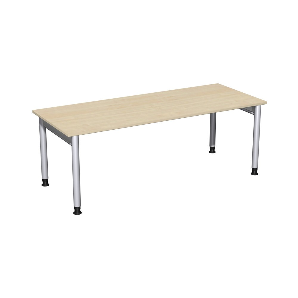 Produktabbildung Nr. 1: Bureau Profi, bâti à 4 pieds, réglable en hauteur, l x P 2 000 x 800 mm, érable