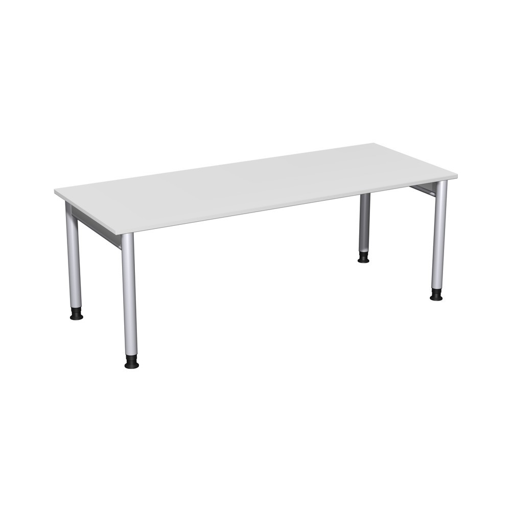 Illustration du produit: Bureau Profi, bâti à 4 pieds, réglable en hauteur, l x P 2 000 x 800 mm, gris clair