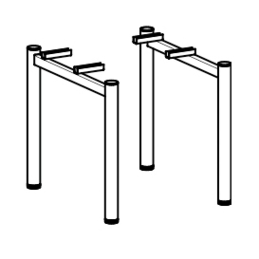 Produktabbildung Nr. 3: Bureau Profi, bâti à 4 pieds, réglable en hauteur, l x P 2 000 x 800 mm, érable