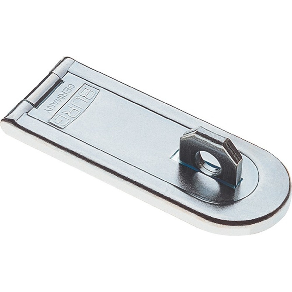 Produktabbildung: BURG-WÄCHTER Panzerüberfalle, Stahl verzinkt Standard, Länge 100 mm Breite 39 mm Ösen-Ø 10 mm