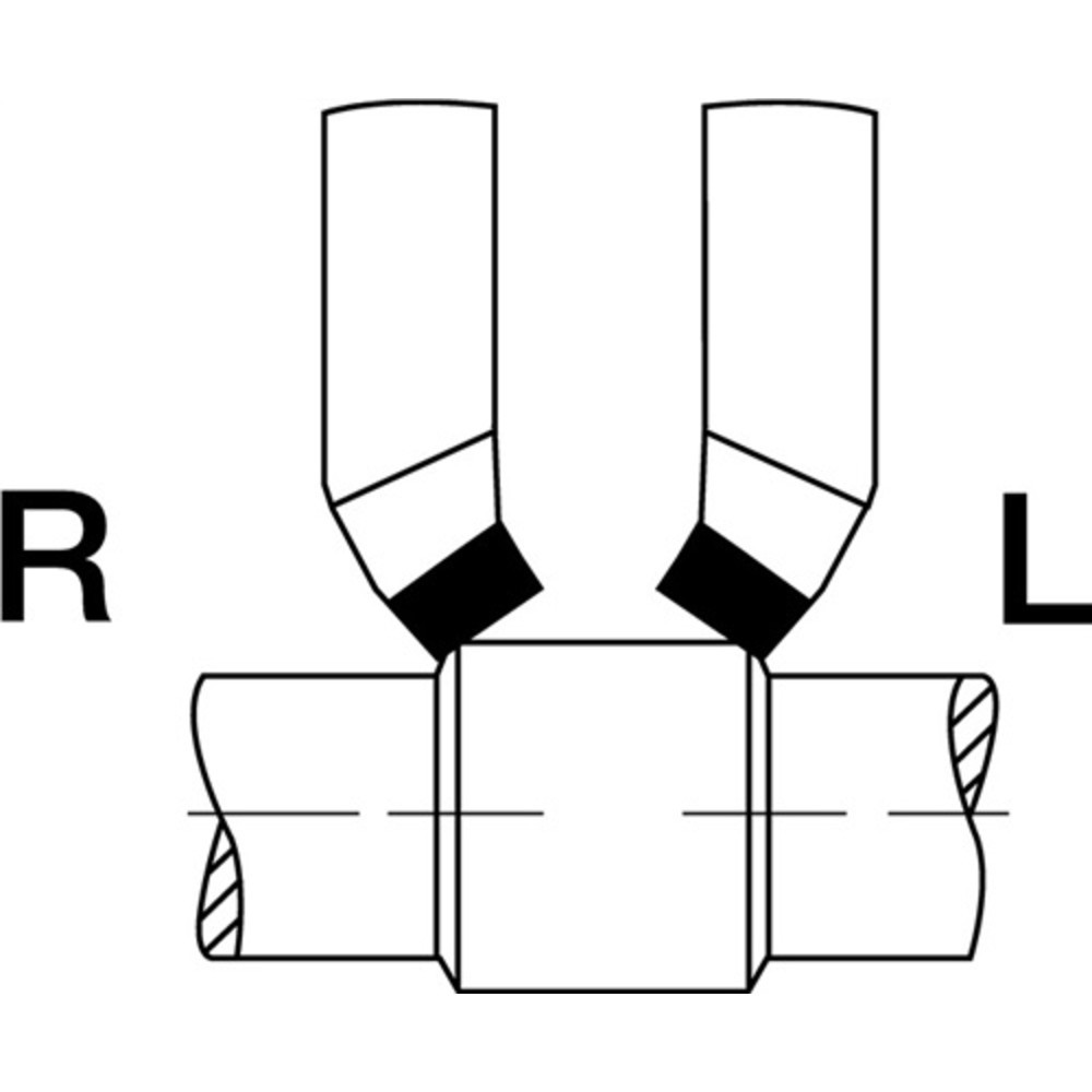 Produktabbildung Nr. 2: Outils à charioter DIN 4972 ISO2 20 x 20 mm à gauche coudé WILKE