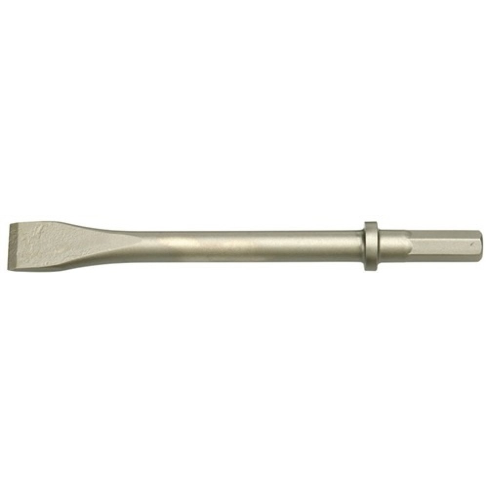 Illustration du produit: Burin plat SS 20 K longueur totale 140 mm l. de lame 20 mm 6 pans de 11 mm RODCR