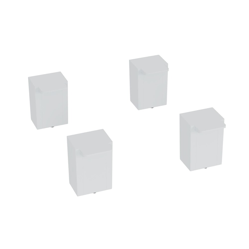 Produktabbildung: C+P 100 mm hohe Füsse aus Kunststoff, lichtgrau