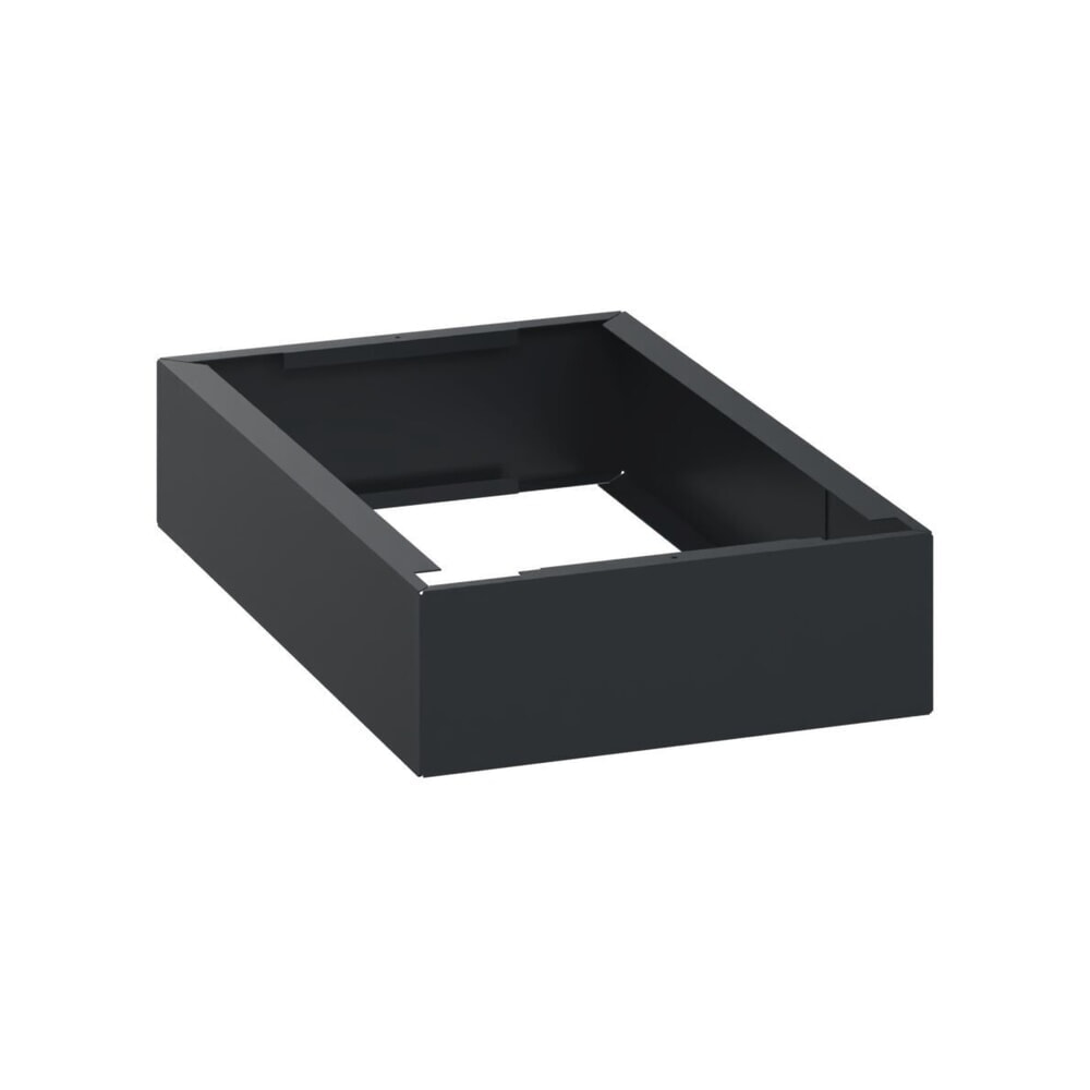 Produktabbildung: C+P Stahl-Sockel, HxBxT 100 x 300 x 500 mm, schwarzgrau