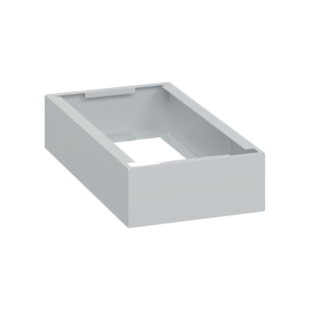 Produktabbildung Nr. 1: C+P Stahl-Sockel, HxBxT 100 x 250 x 500 mm, lichtgrau