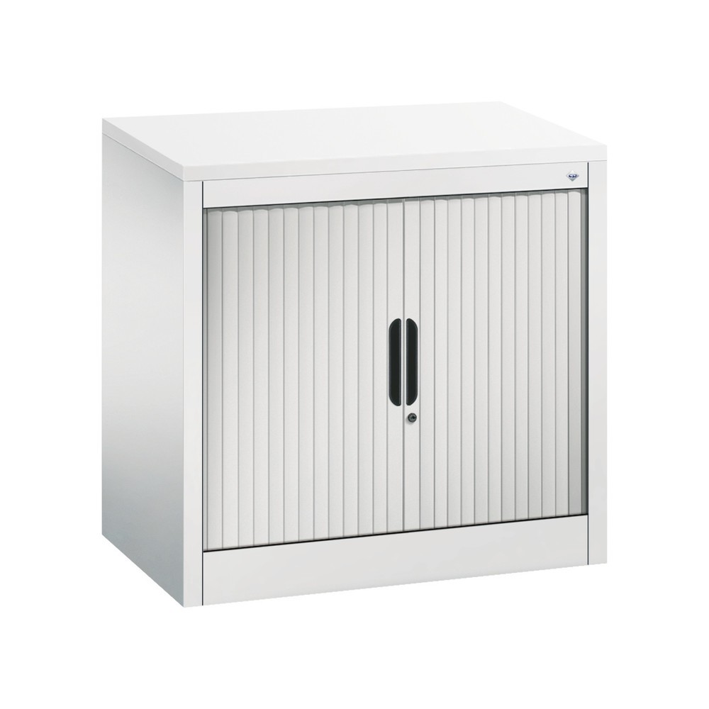 Produktabbildung Nr. 1: C+P Anstell-Querrollenschrank, 1 1/2 OH, Breite 800 mm, lichtgrau, weiss