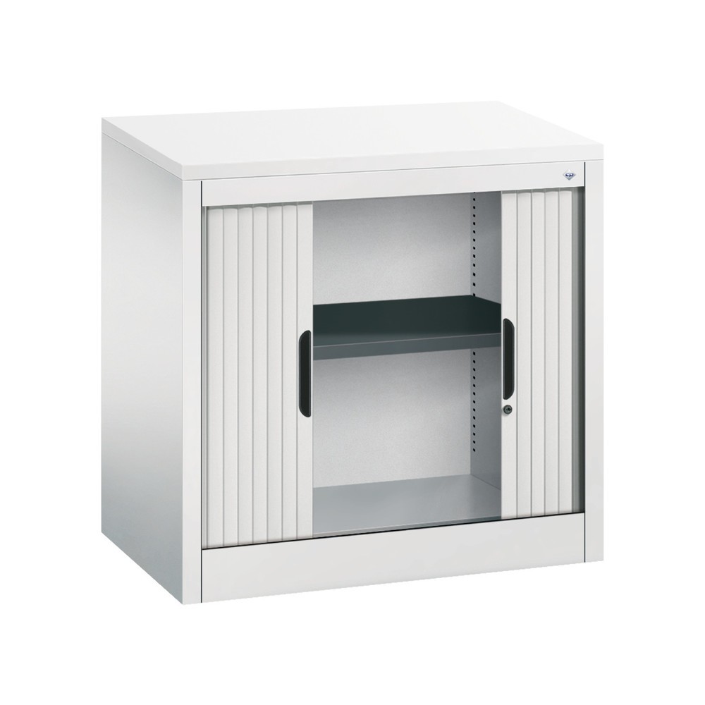 Produktabbildung Nr. 4: C+P Anstell-Querrollenschrank, 1 1/2 OH, Breite 800 mm, lichtgrau, weiss