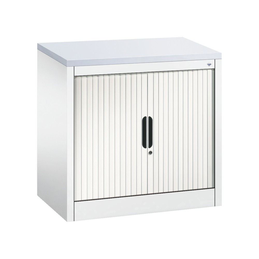 Produktabbildung Nr. 1: C+P Anstell-Querrollenschrank, 1 1/2 OH, Breite 800 mm, reinweiss, hellgrau