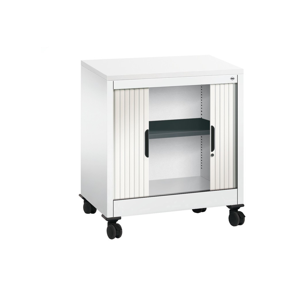 Produktabbildung Nr. 4: C+P Anstell-Querrollenschrank, 1 1/2 OH, Breite 800 mm, reinweiss, weiss