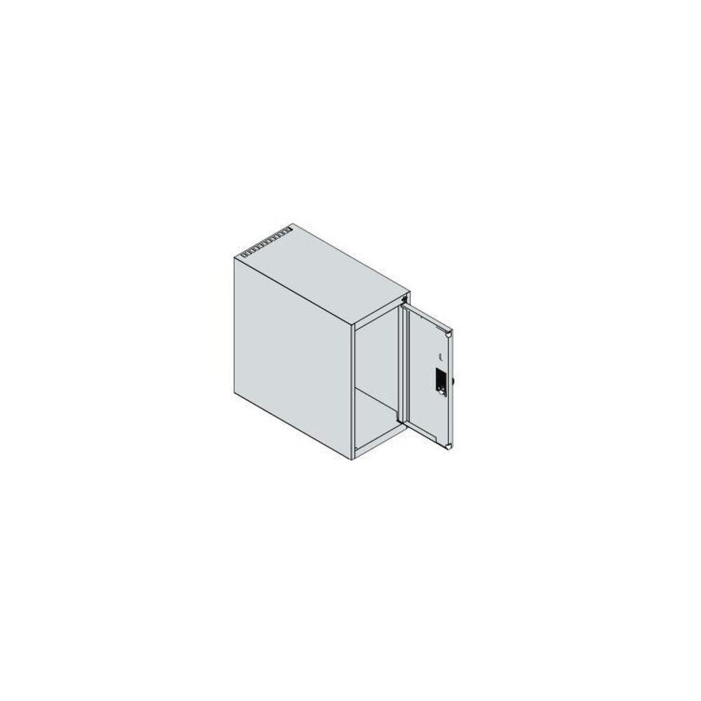 Produktabbildung Nr. 8: C+P Aufsatzschrank für Kleiderspind Serie Classic PLUS, 1 Abteil  Breite 250 mm, lichtgrau, clowngrün, Zylinderschloss