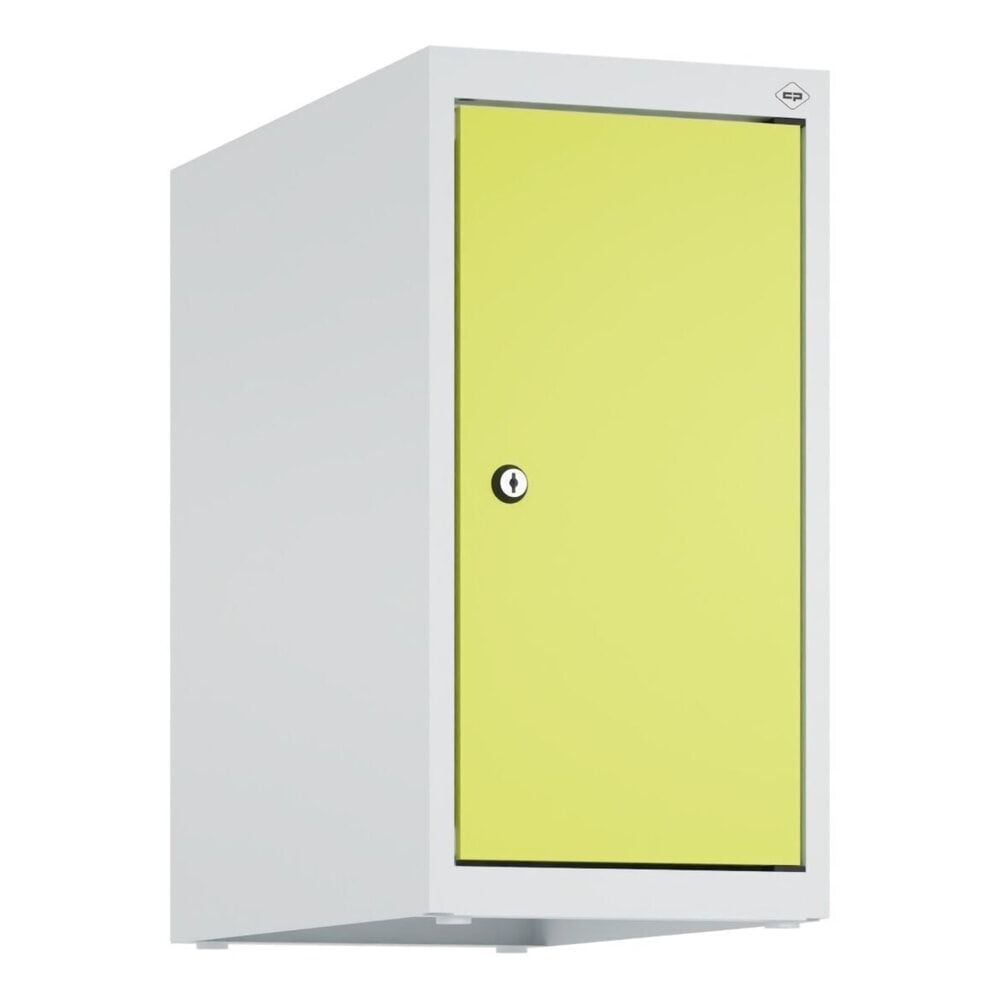 Produktabbildung Nr. 9: C+P Aufsatzschrank für Kleiderspind Serie Classic PLUS, 1 Abteil  Breite 250 mm, lichtgrau, clowngrün, Zylinderschloss