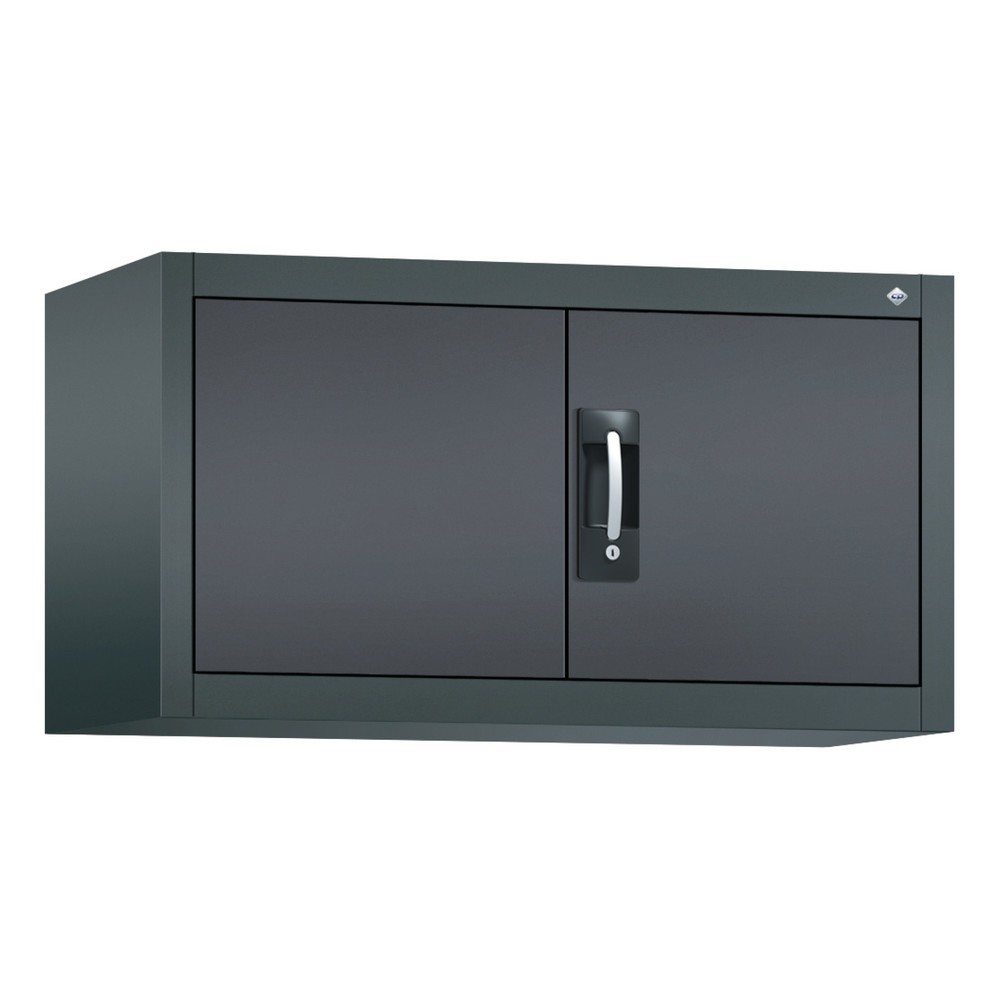 Produktabbildung: C+P Beistellschrank, HxBxT 500 x 930 x 400 mm, anthrazitgrau, schwarzgrau