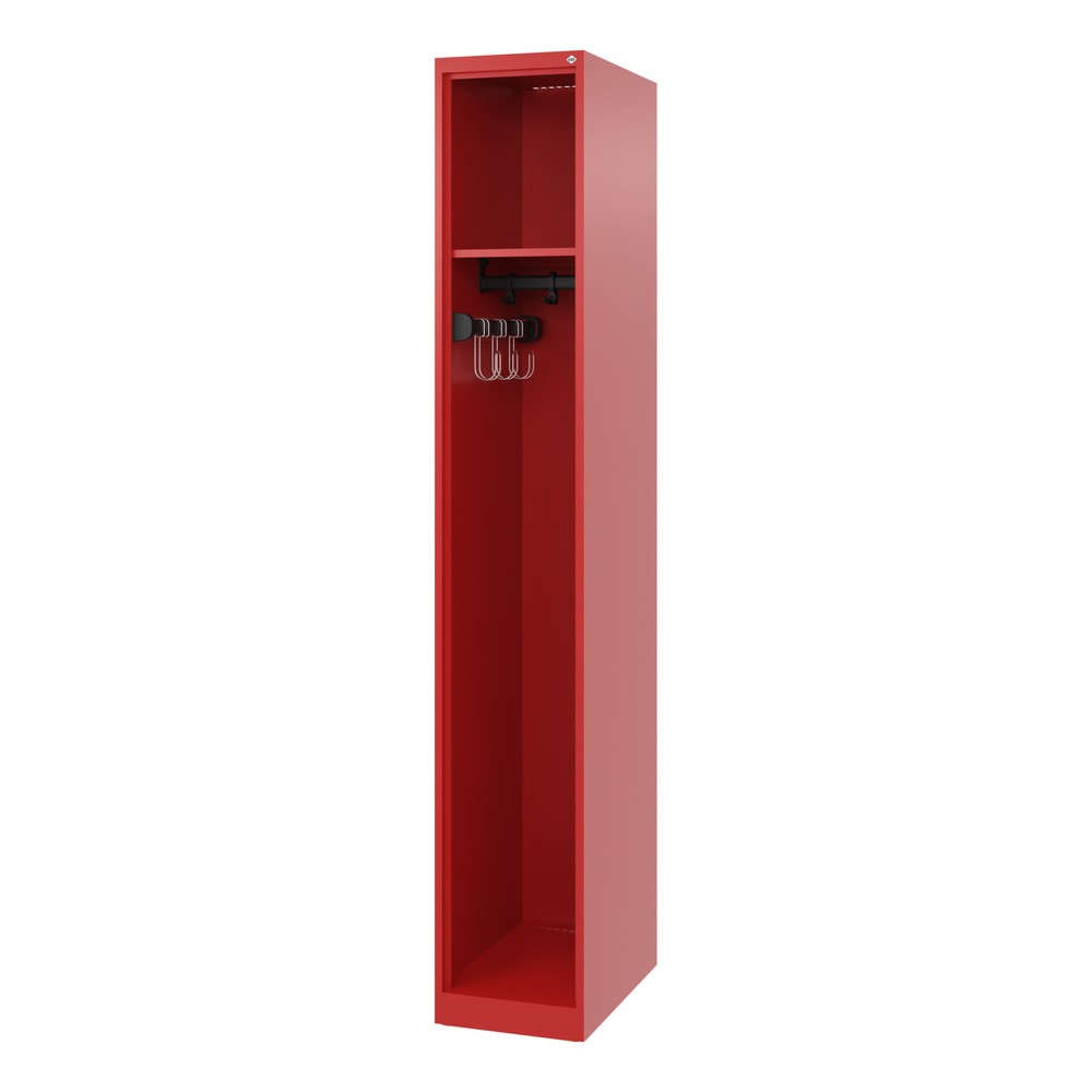Produktabbildung Nr. 1: C+P Feuerwehrspind EXPERT, Bodengleiter, 1 Abteil, HxBxT 1.850 x 300 x 500 mm, feuerrot