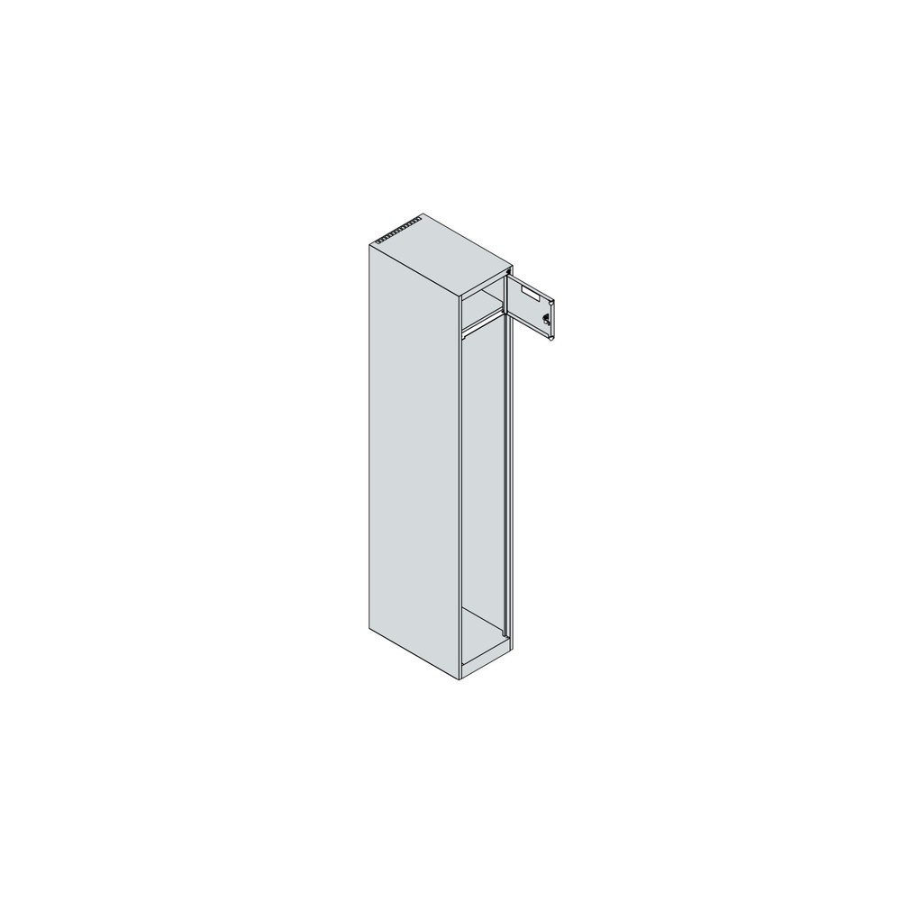Produktabbildung Nr. 4: C+P Feuerwehrspind PRAKTUS, Füsse, 1 Abteil, HxBxT 1.850 x 300 x 500 mm, feuerrot, mit Helmhalter