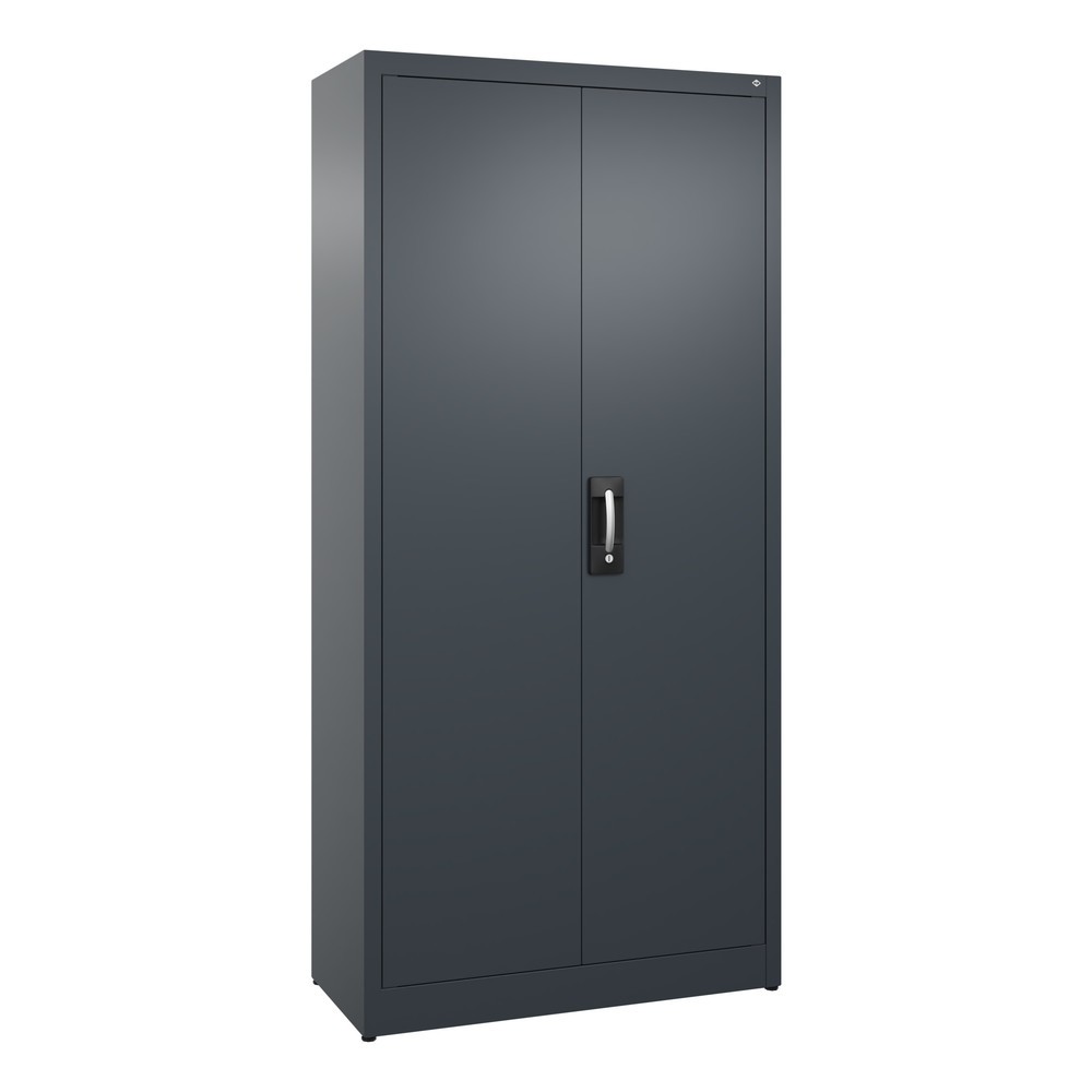 Produktabbildung: C+P Flügeltürenschrank, 5 OH, HxBxT 1.950 x 930 x 400 mm, anthrazitgrau, anthrazitgrau