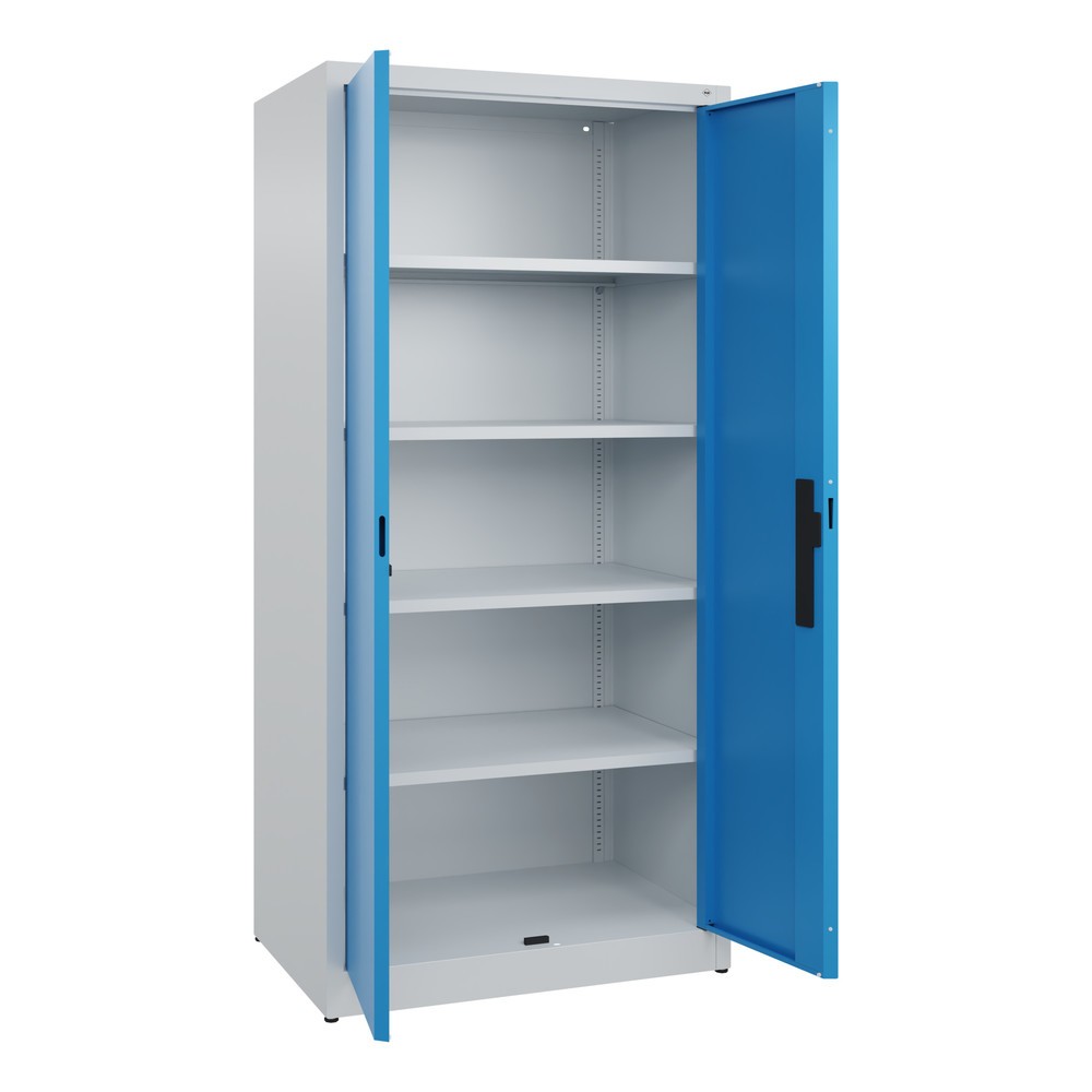 Produktabbildung Nr. 4: C+P Flügeltürenschrank, 5 OH, HxBxT 1.950 x 930 x 600 mm, lichtgrau, lichtblau