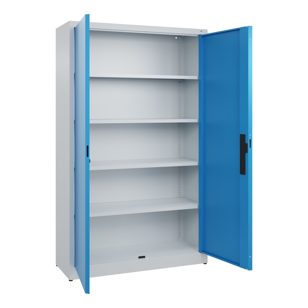 Produktabbildung Nr. 4: C+P Flügeltürenschrank, 5 OH, HxBxT 1.950 x 1.200 x 400 mm, lichtgrau, lichtblau