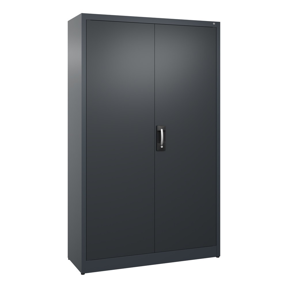 Produktabbildung: C+P Flügeltürenschrank, 5 OH, HxBxT 1.950 x 1.200 x 400 mm, anthrazitgrau, schwarzgrau