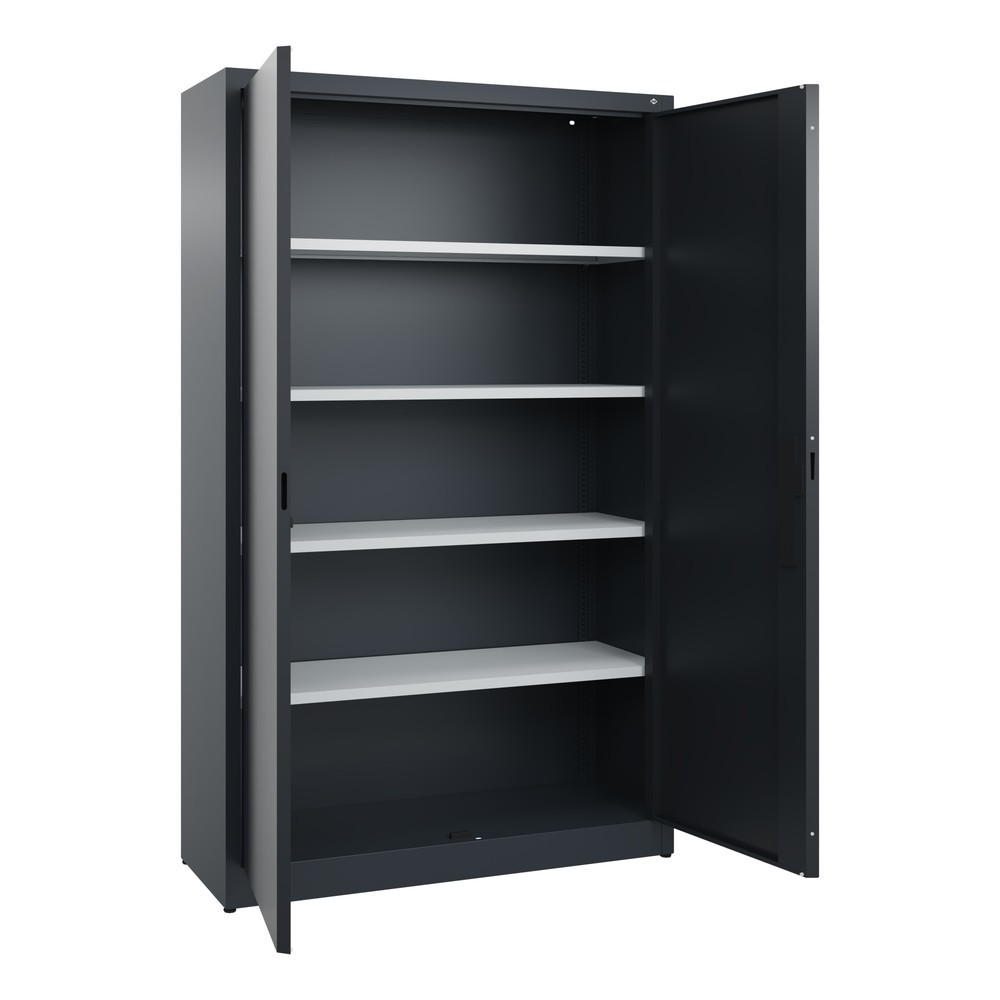 Produktabbildung Nr. 4: C+P Flügeltürenschrank, 5 OH, HxBxT 1.950 x 1.200 x 400 mm, anthrazitgrau, schwarzgrau