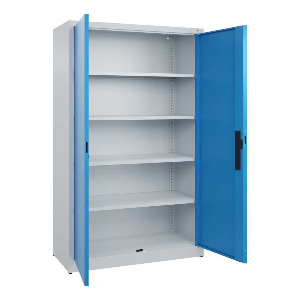 Produktabbildung Nr. 4: C+P Flügeltürenschrank, 5 OH, HxBxT 1.950 x 1.200 x 500 mm, lichtgrau, lichtblau