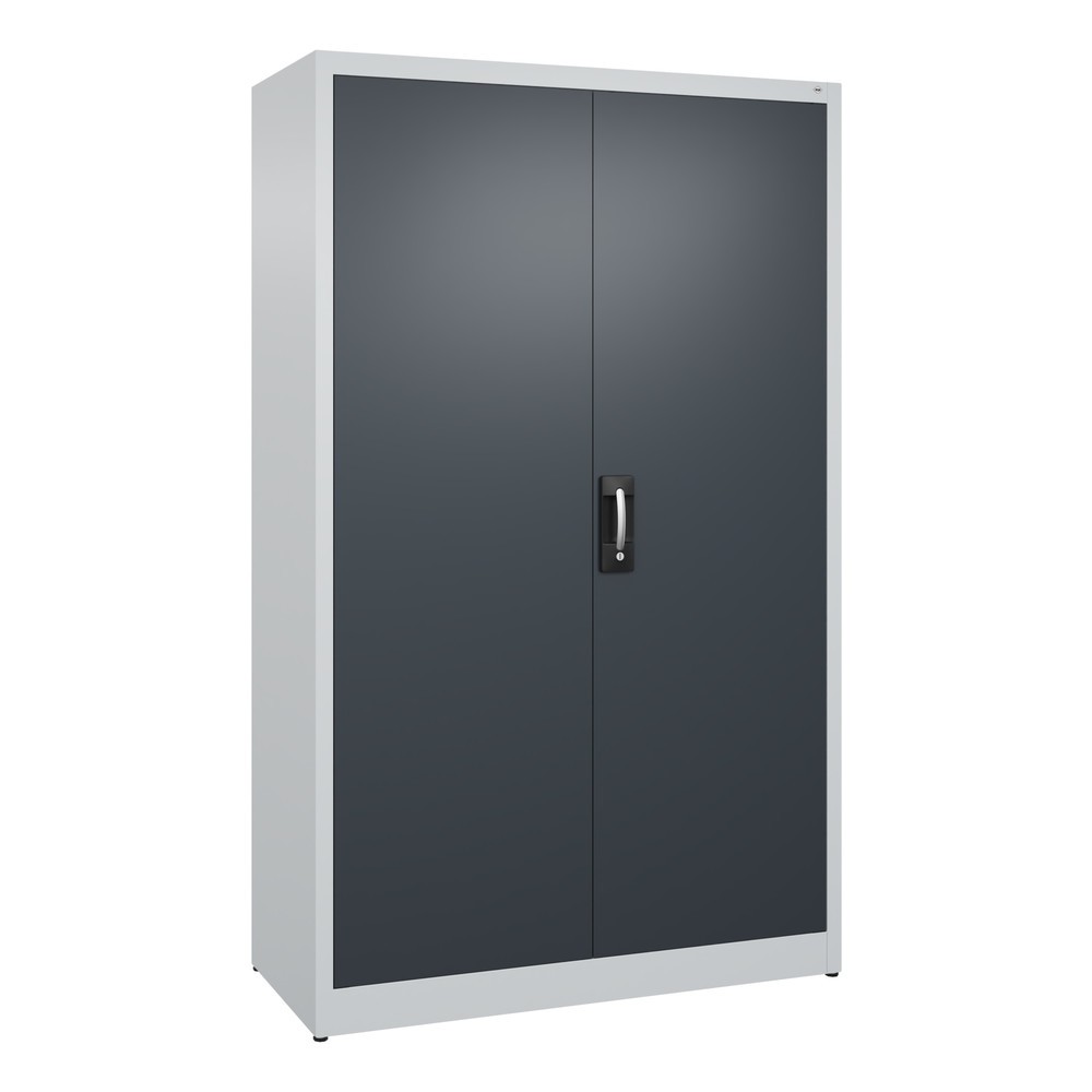 Produktabbildung: C+P Flügeltürenschrank, 5 OH, HxBxT 1.950 x 1.200 x 500 mm, lichtgrau, anthrazitgrau