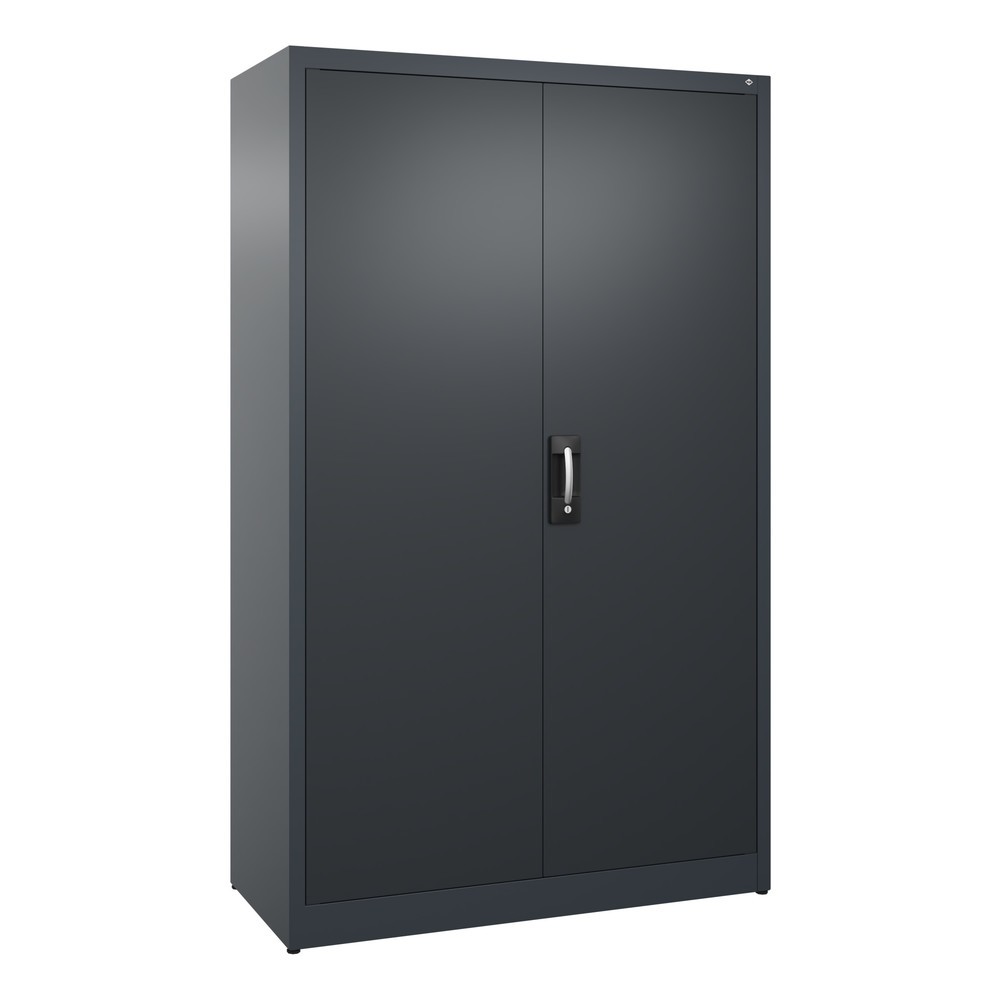 Produktabbildung: C+P Flügeltürenschrank, 5 OH, HxBxT 1.950 x 1.200 x 500 mm, anthrazitgrau, schwarzgrau