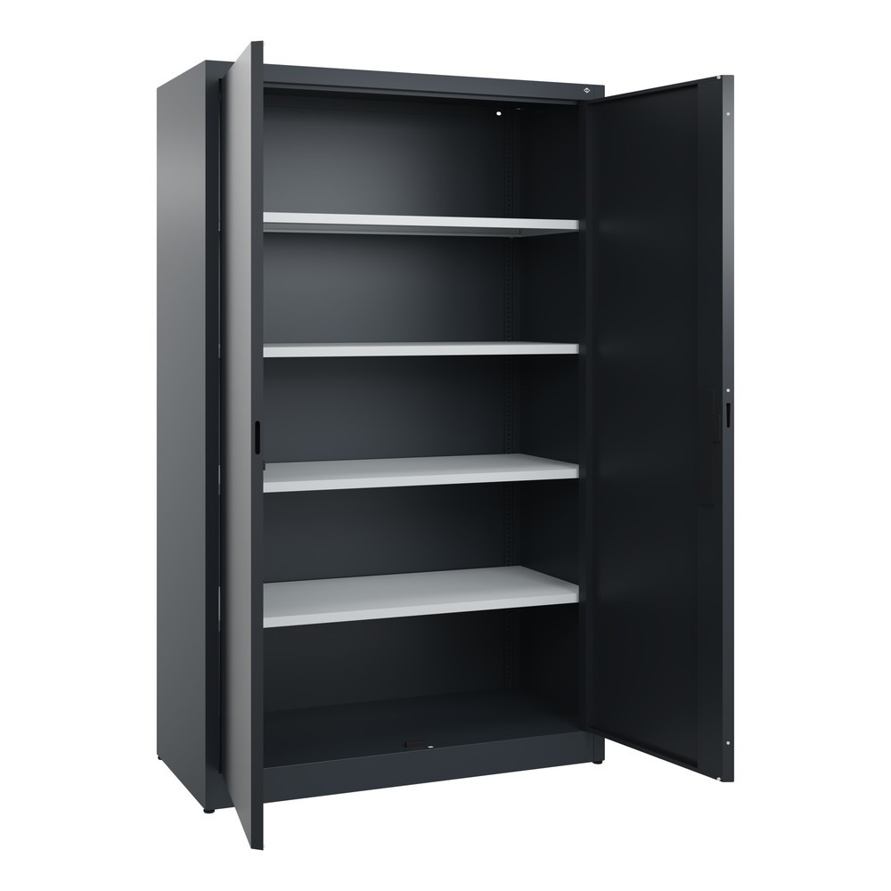 Produktabbildung Nr. 4: C+P Flügeltürenschrank, 5 OH, HxBxT 1.950 x 1.200 x 500 mm, anthrazitgrau, schwarzgrau