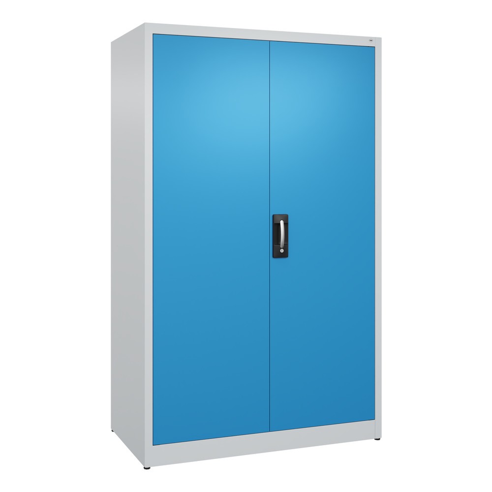 Produktabbildung: C+P Flügeltürenschrank, 5 OH, HxBxT 1.950 x 1.200 x 600 mm, lichtgrau, lichtblau