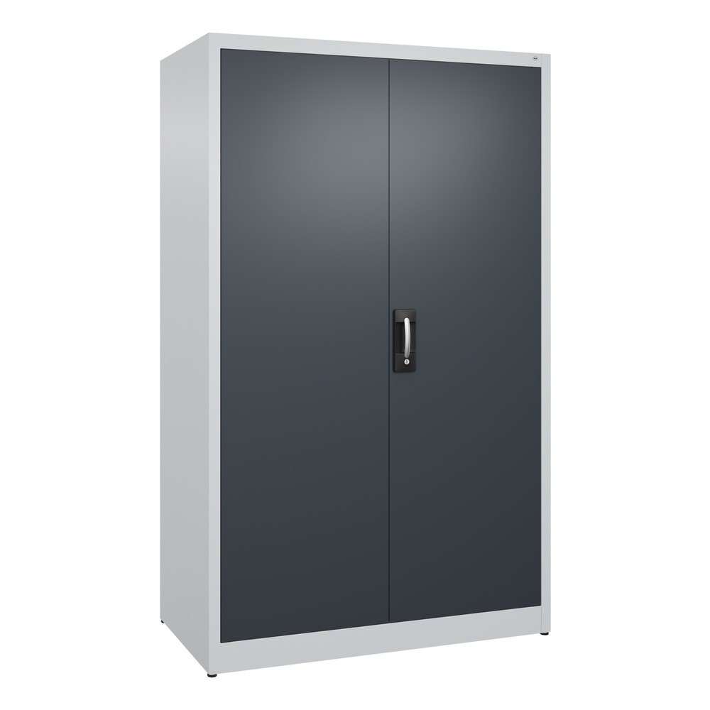 Produktabbildung: C+P Flügeltürenschrank, 5 OH, HxBxT 1.950 x 1.200 x 600 mm, lichtgrau, anthrazitgrau