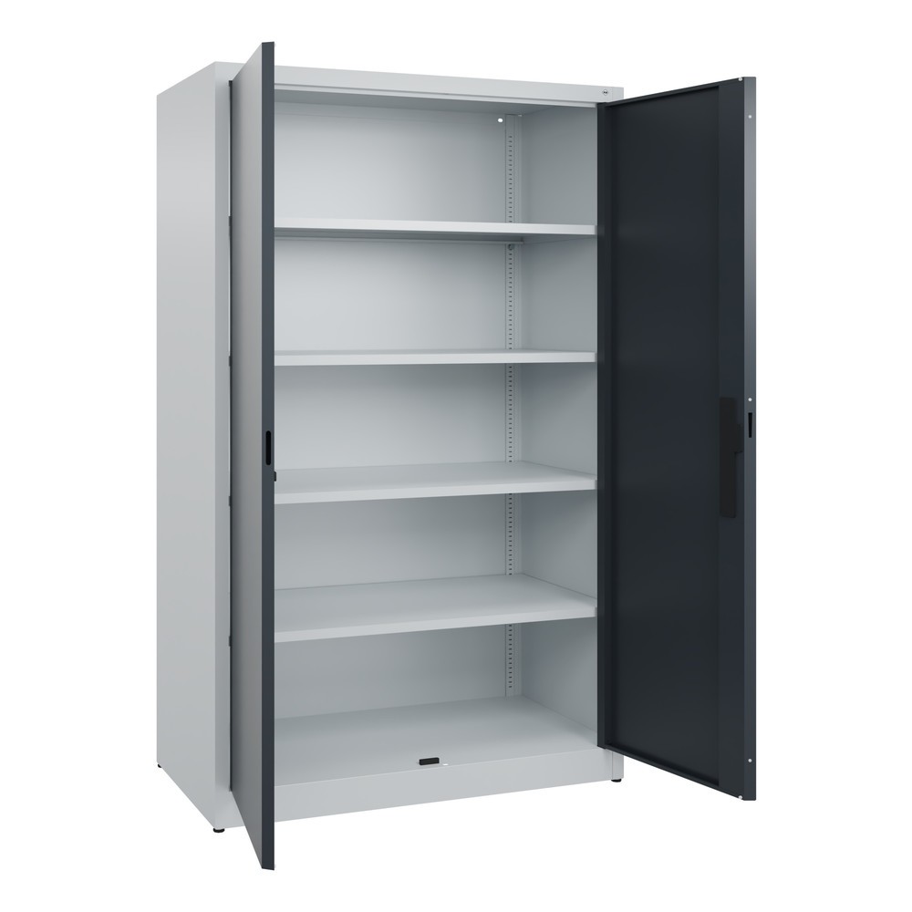 Produktabbildung Nr. 4: C+P Flügeltürenschrank, 5 OH, HxBxT 1.950 x 1.200 x 600 mm, lichtgrau, anthrazitgrau