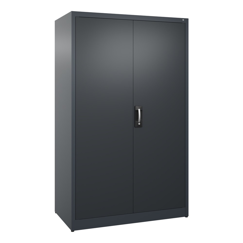 Produktabbildung: C+P Flügeltürenschrank, 5 OH, HxBxT 1.950 x 1.200 x 600 mm, anthrazitgrau, schwarzgrau