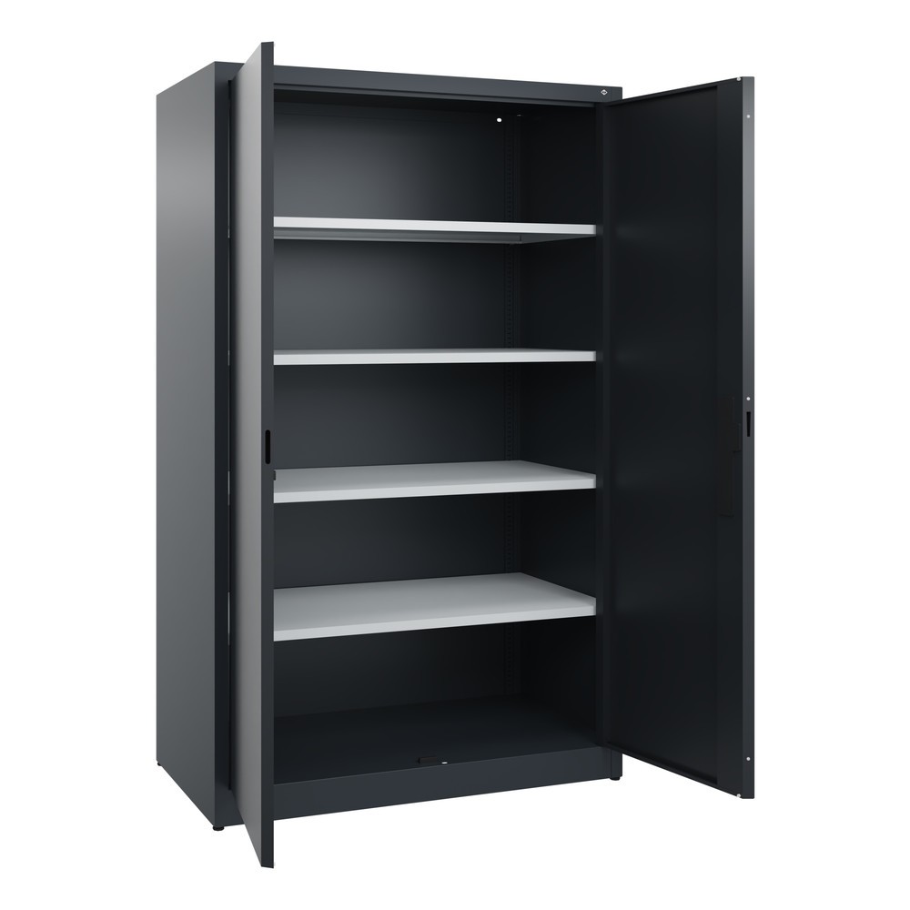 Produktabbildung Nr. 4: C+P Flügeltürenschrank, 5 OH, HxBxT 1.950 x 1.200 x 600 mm, anthrazitgrau, schwarzgrau