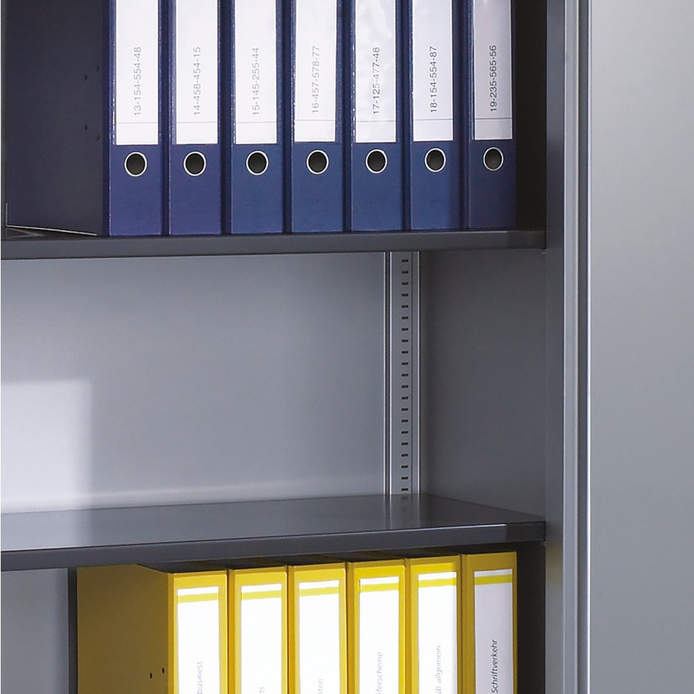 Produktabbildung Nr. 2: C+P Schiebetürenschrank Asisto, 5 OH, Breite 1.200 mm, verkehrsweiss, verkehrsweiss