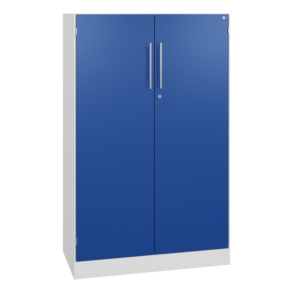 Produktabbildung Nr. 1: C+P Flügeltürenschrank Asisto, 3 OH, Breite 800 mm, verkehrsweiss, enzianblau