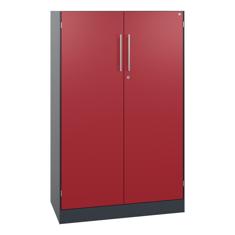 Produktabbildung Nr. 1: C+P Flügeltürenschrank Asisto, 3 OH, Breite 800 mm, anthrazitgrau, rubinrot