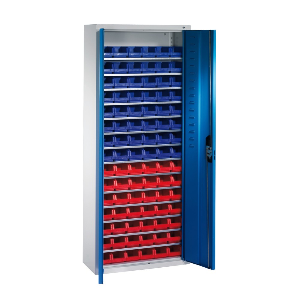 Produktabbildung Nr. 1: C+P Magazinschrank mit Sichtlagerkästen, HxBxT 1.690 x 700 x 300 mm, 90x Grösse 2
