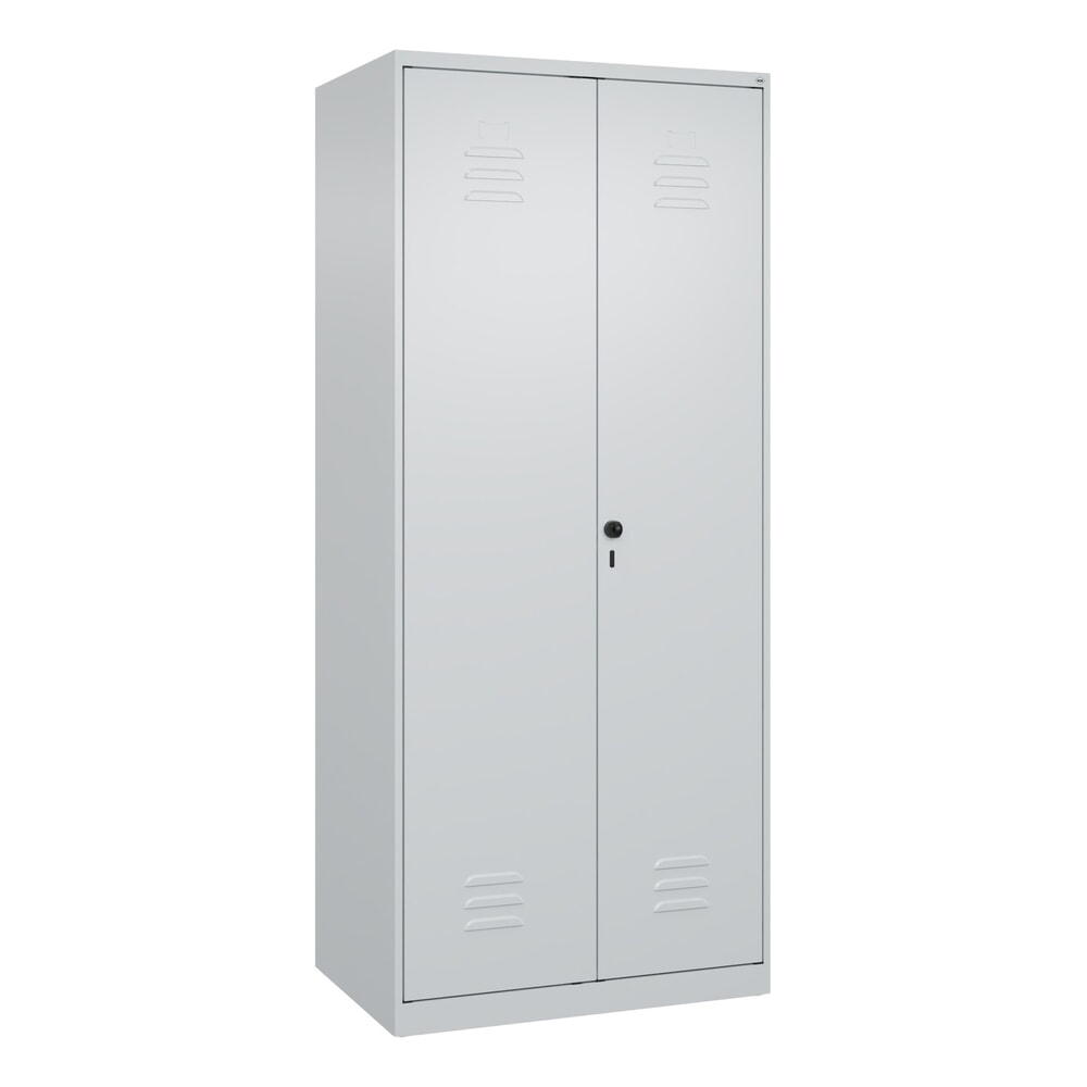 N° de l'image du produit 9 : C+P PSA Doppel-Spind Classic PLUS, 2 Abteile, HxBxT 1.850 x 800 x 500 mm, lichtgrau, lichtgrau, für Vorhängeschloss