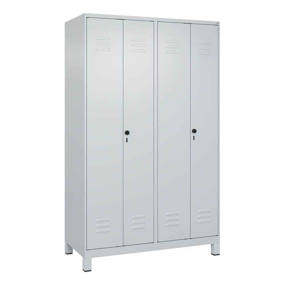 C+P PSA Doppel-Spind Classic PLUS, Füße, 4 Abteile, HxBxT 1.950 x 1.200 x 500 mm, lichtgrau, lichtgrau, für Vorhängeschloss N° de l'image du produit 9 : C+P PSA Doppel-Spind Classic PLUS, Füße, 4 Abteile, HxBxT 1.950 x 1.200 x 500 mm, lichtgrau, lichtgrau, für Vorhängeschloss