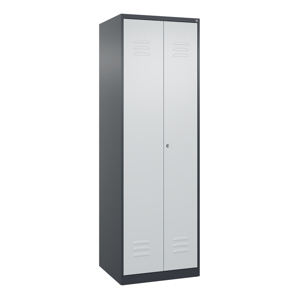 C+P Putzmittel-Spind Classic PLUS, 2 Abteile, HxBxT 1.850 x 600 x 500 mm, anthrazitgrau, lichtgrau, Zylinderschloss N° de l'image du produit 9 : C+P Putzmittel-Spind Classic PLUS, 2 Abteile, HxBxT 1.850 x 600 x 500 mm, anthrazitgrau, lichtgrau, Zylinderschloss