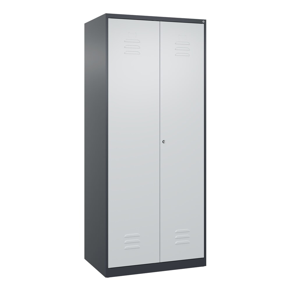 C+P Putzmittel-Spind Classic PLUS, 2 Abteile, HxBxT 1.850 x 800 x 500 mm, anthrazitgrau, lichtgrau, Zylinderschloss N° de l'image du produit 9 : C+P Putzmittel-Spind Classic PLUS, 2 Abteile, HxBxT 1.850 x 800 x 500 mm, anthrazitgrau, lichtgrau, Zylinderschloss
