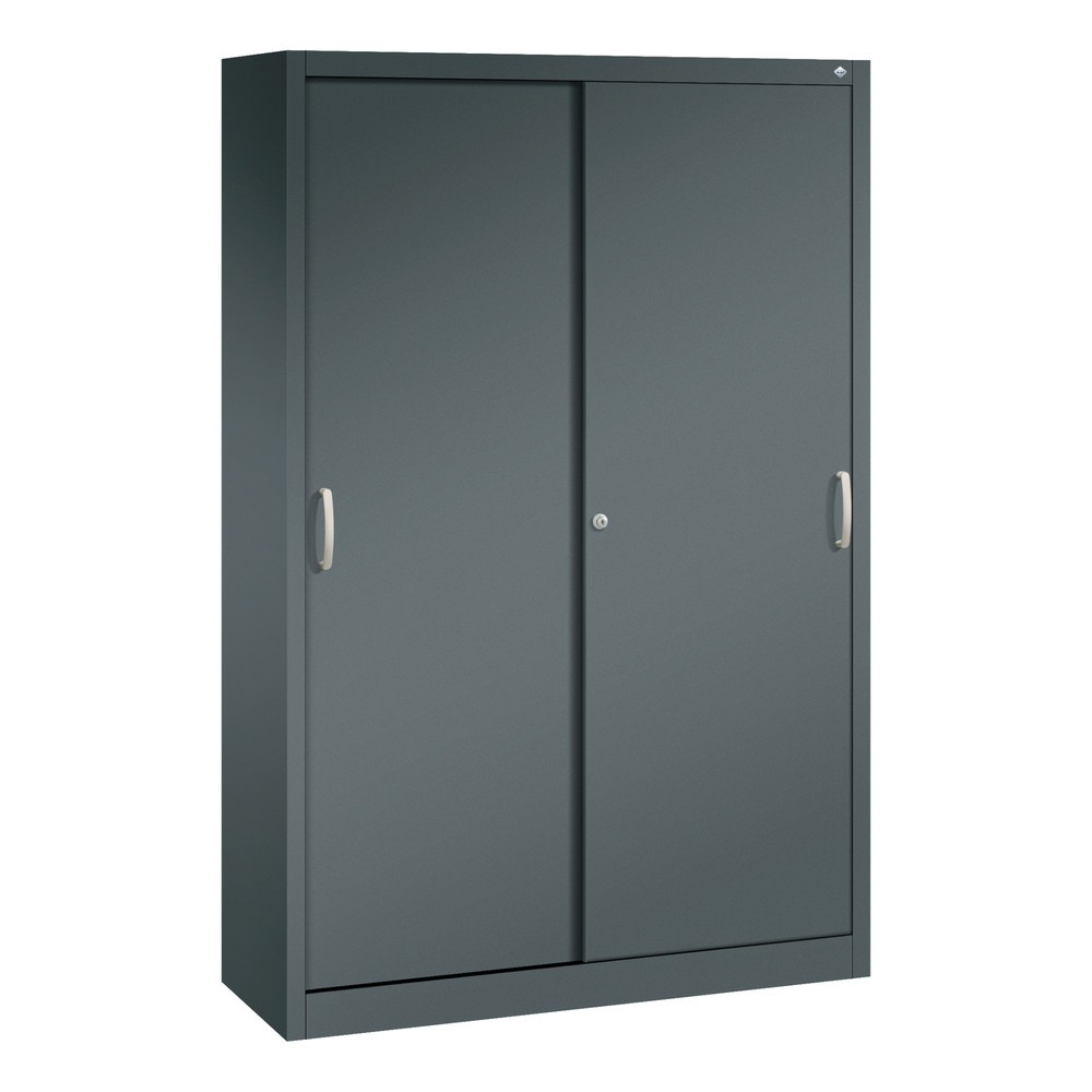 Produktabbildung Nr. 1: C+P Schiebetürenschrank, HxBxT 1.950 x 1.200 x 400 mm, anthrazitgrau, anthrazitgrau