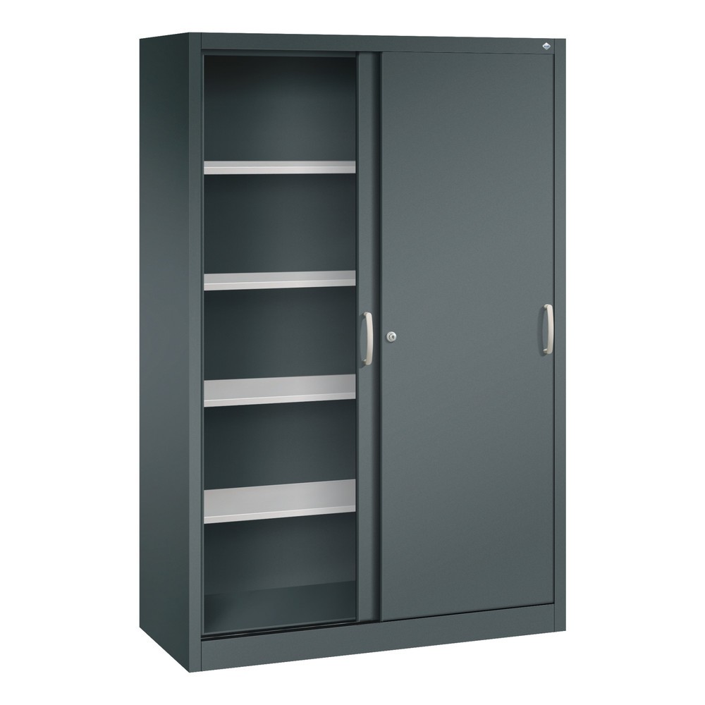 Produktabbildung Nr. 3: C+P Schiebetürenschrank, HxBxT 1.950 x 1.200 x 500 mm, anthrazitgrau, anthrazitgrau