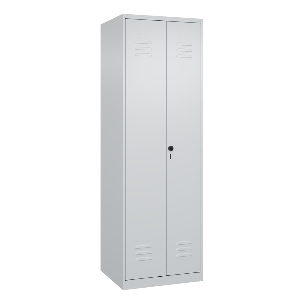 N° de l'image du produit 9 : C+P Schwarz-Weiß-Spind Classic PLUS, 2 Abteile, HxBxT 1.850 x 600 x 500 mm, lichtgrau, lichtgrau, für Vorhängeschloss