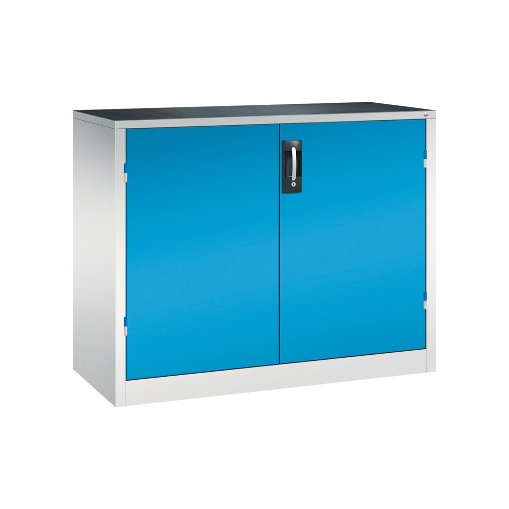 Produktabbildung Nr. 1: C+P Schwerlastschrank mit 1 Fachboden, HxBxT 1.000 x 1.200 x 500 mm, lichtgrau, lichtblau