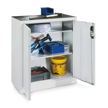 Schwerlastschrank C+P mit 2 Fachböden, HxBxT 1.200 x 1.200 x 500 mm