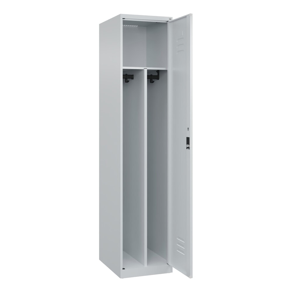 C+P Spind Classic PLUS, 1 Abteil, HxBxT 1.850 x 400 x 500 mm, lichtgrau, lichtgrau, Zylinderschloss, mit Mitteltrennwand Illustration du produit: C+P Spind Classic PLUS, 1 Abteil, HxBxT 1.850 x 400 x 500 mm, lichtgrau, lichtgrau, Zylinderschloss, mit Mitteltrennwand