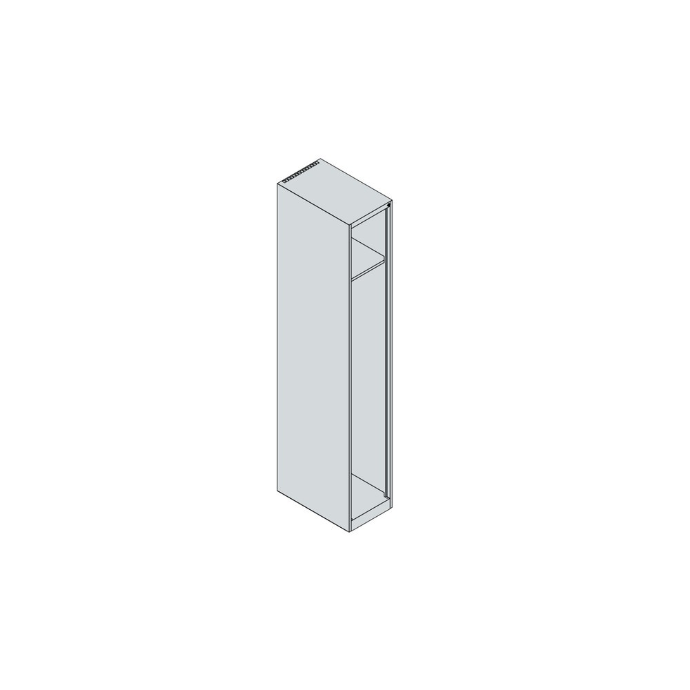 Produktabbildung Nr. 4: C+P Vestiaire pompier EXPERT, patins, 1 compartiment, HxlxP 1 850 x 300 x 500 mm, rouge feu, avec support de casque